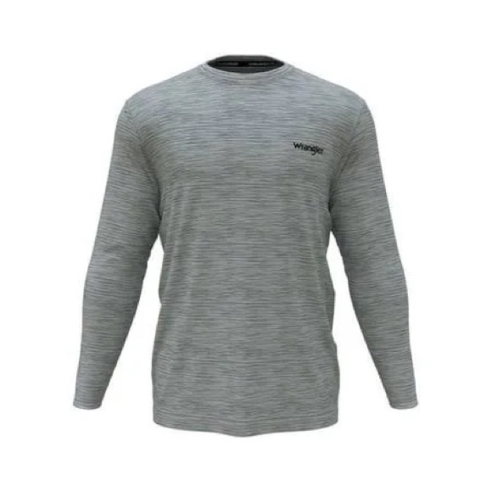 NWT Wrangler Workwear Men Grey Performance Base Layer Top Shirt Size Medium